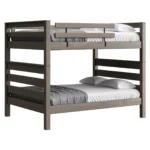Timberframe queen over queen in medium grey finish
