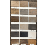 Board showing individual pieces of maple wood in different colours