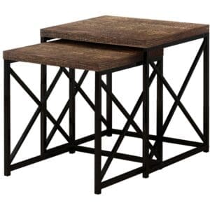 nesting tables - brown:black 2