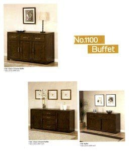 1100 solid maple buffets