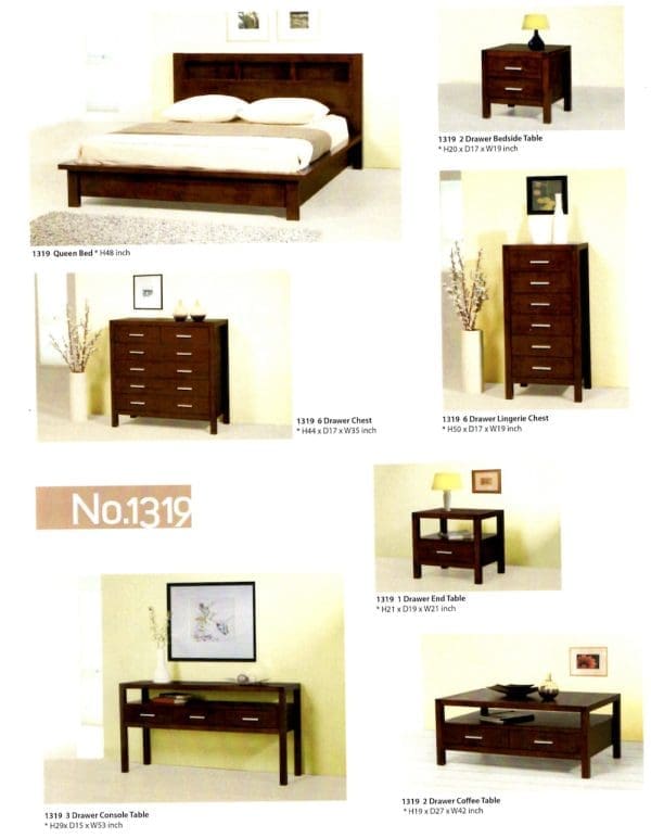 1319 solid maple custom sized bedroom furniture
