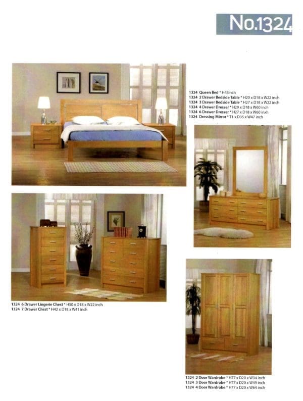 1324 solid maple wood