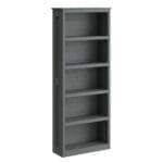 tall solid wood bookcase in graphite finish
