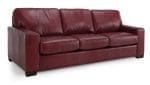 3a Alessandra sofa in red leather
