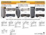 Information sheet for 3A Alessandra sectional