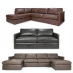 3068 Malibu Sectional by Decor-Rest shown in 3 different layouts
