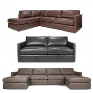3068 leather sofa : sectional