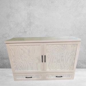 Cabinet bed kelowna closed in white
