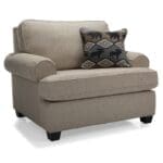 2285 Sofa suite chair and a half by Decor-Rest in brown fabric