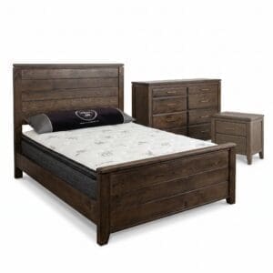 4700 BEDROOM SUITE - PINE - CUSTOM MADE: Solid Wood bedroom furniture. Made in BC. No particle board. Choose colour and handle.