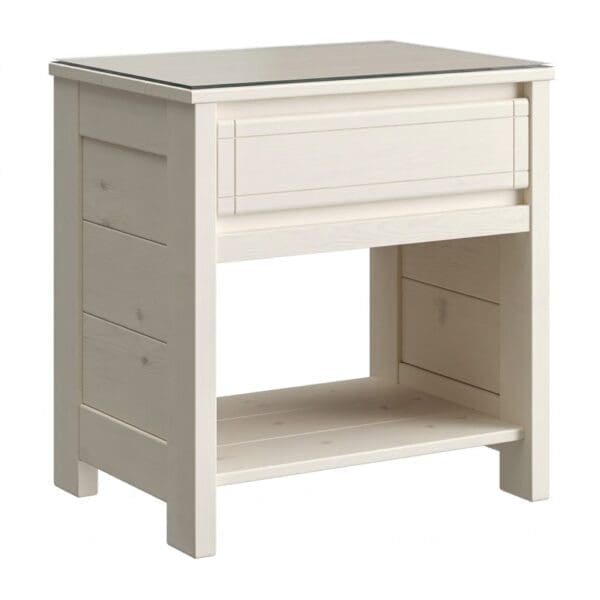 Night Table - 24in High - WildRoots in white colour